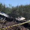 Piloto morre carbonizado após queda de avião no interior de SP