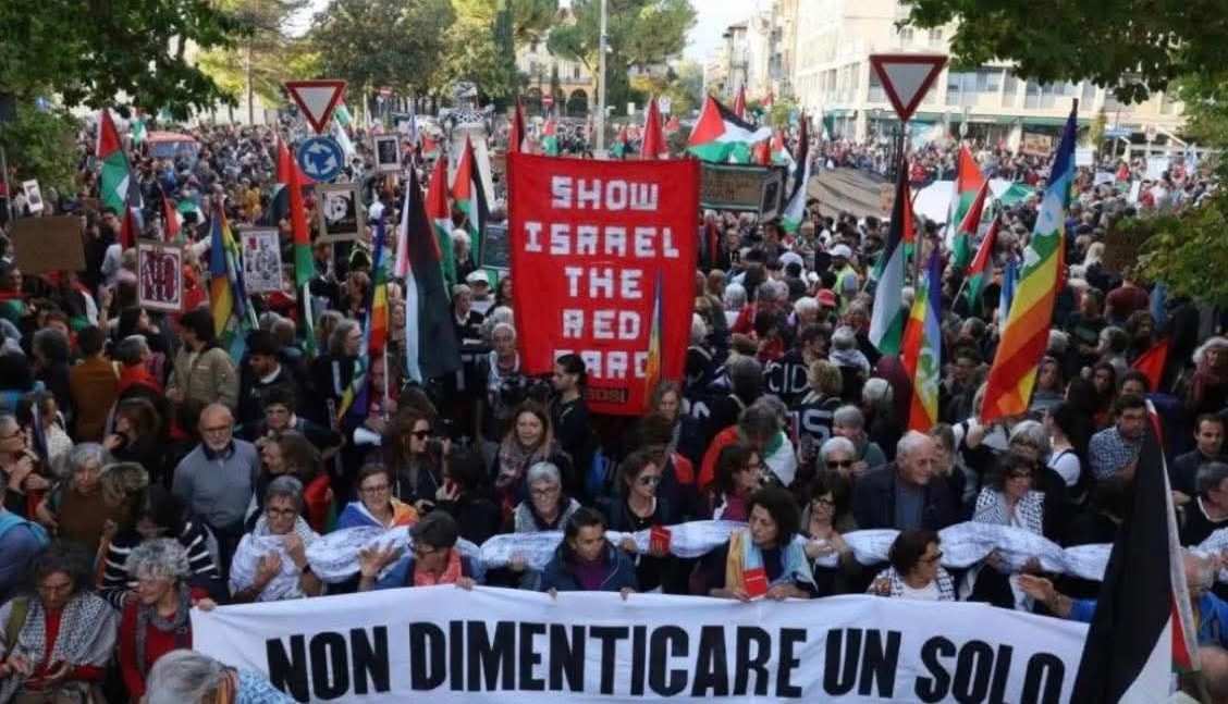 a-confusao-entre-policia-e-manifestantes-pro-palestina-em-italia-x-israel