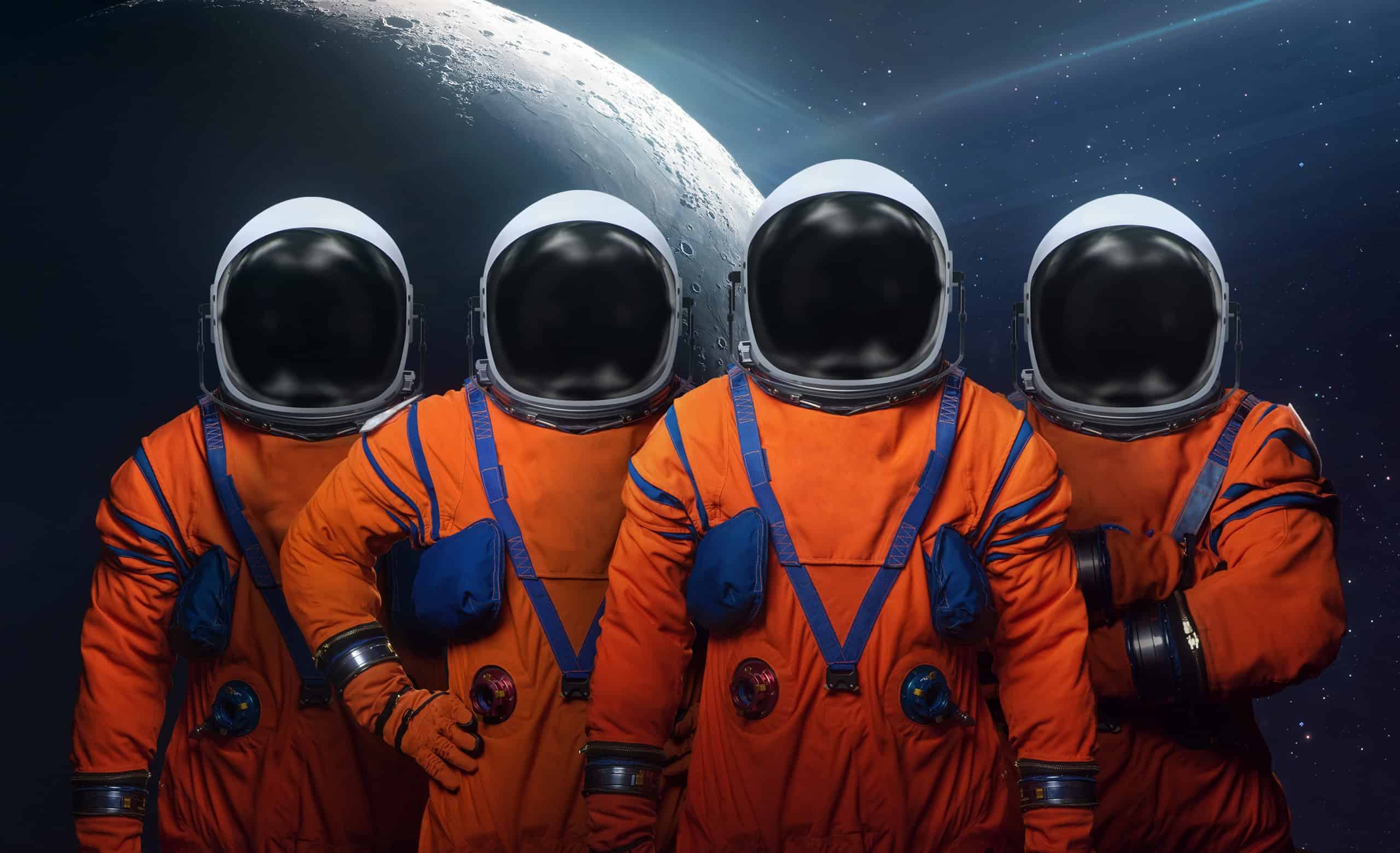 artemis-2:-entenda-por-que-os-trajes-dos-astronautas-sao-laranja